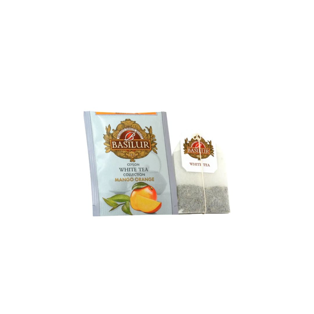 Stor Ceylon White Te bog i metal - Basilur Tea - Gourmet-Butikken