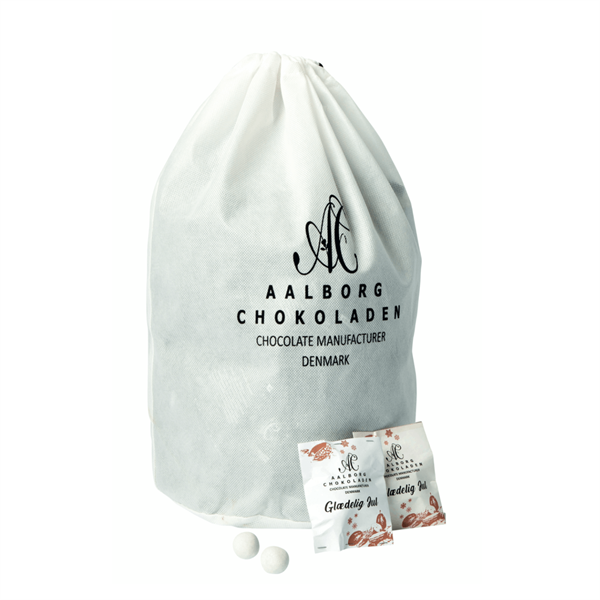 Jule crunchy snekugler med marcipan - Flowpack - Aalborg Chokolade - Gourmet-Butikken