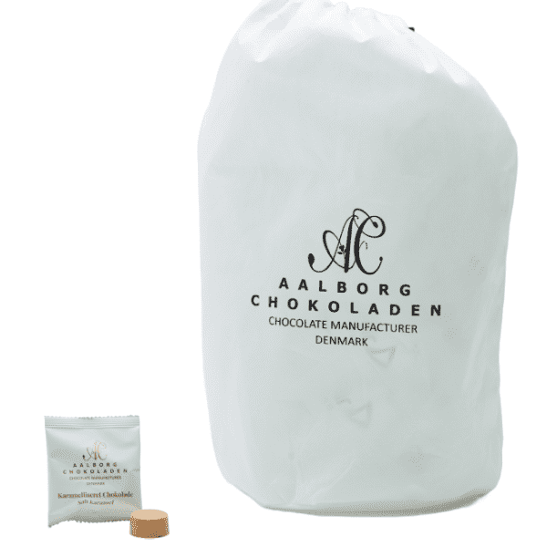 Karamelliseret chokolade med saltkaramel - Flowpack - Aalborg Chokolade - Gourmet-Butikken
