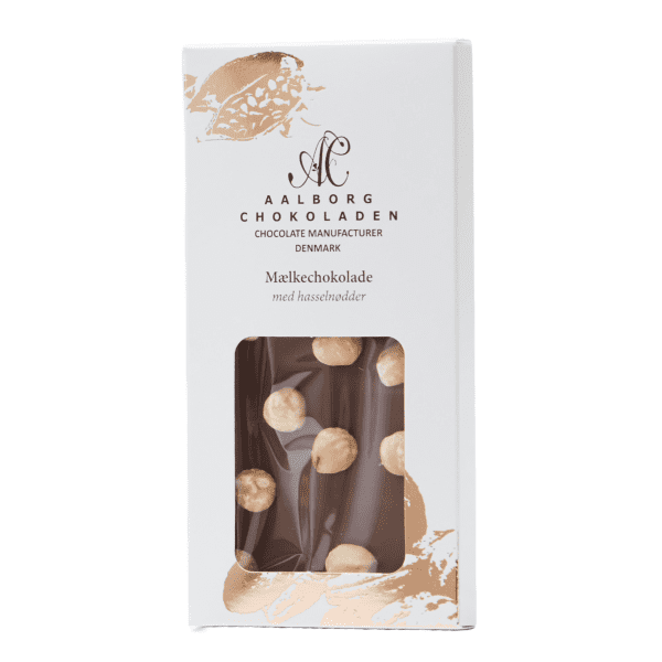 Mælkechokolade med hasselnødder - Aalborg Chokolade - Gourmet-Butikken