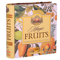 Stor Magic Fruits Te bog i metal - Basilur Tea - Gourmet-Butikken