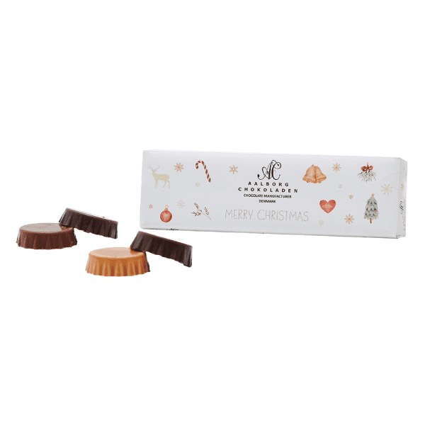 Julefryd med 4 stk. chokoladetærter - Aalborg Chokolade - Gourmet-Butikken
