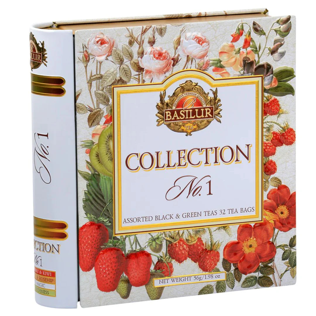 Stor Collection No. 1 Te bog i metal - Basilur Tea - Gourmet-Butikken