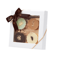 Pralinéer æske 4 stk. - Aalborg Chokolade - Gourmet-Butikken