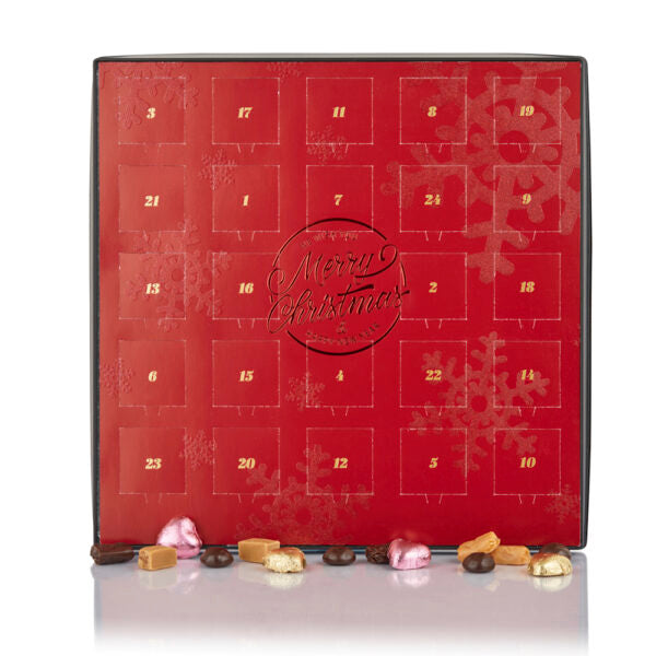 Merry Christmas chokolade-julekalender uden alkohol – God til børn – 220g