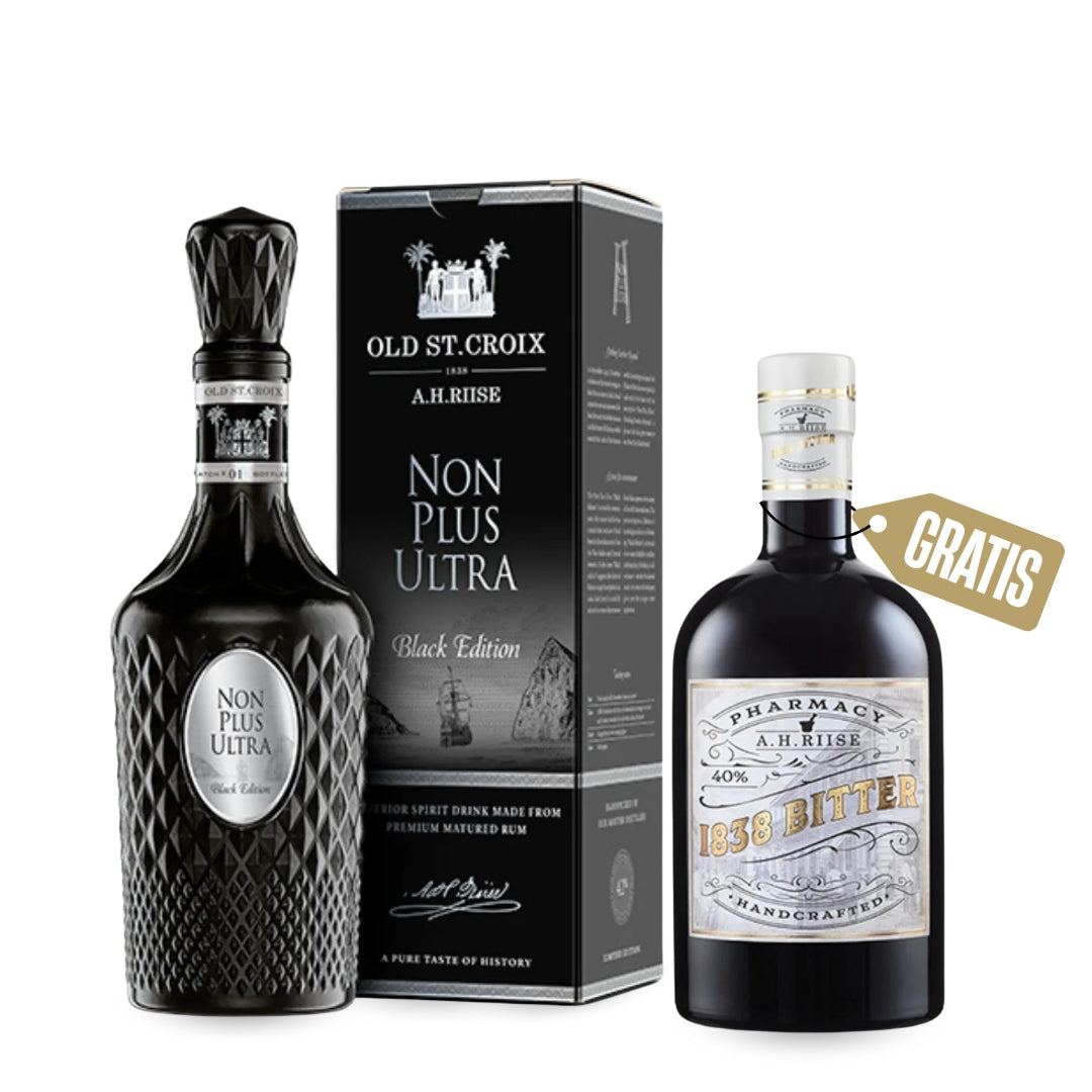 A.H. Riise Non Plus Ultra Black Edition + 1838 Bitter - Gourmet-Butikken