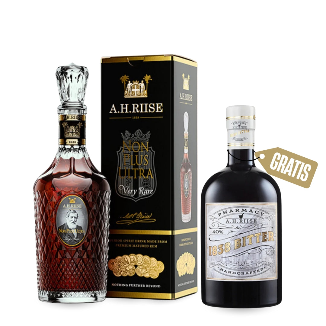 A.H. Riise Non Plus Ultra Very Rare + 1838 Bitter - Gourmet-Butikken