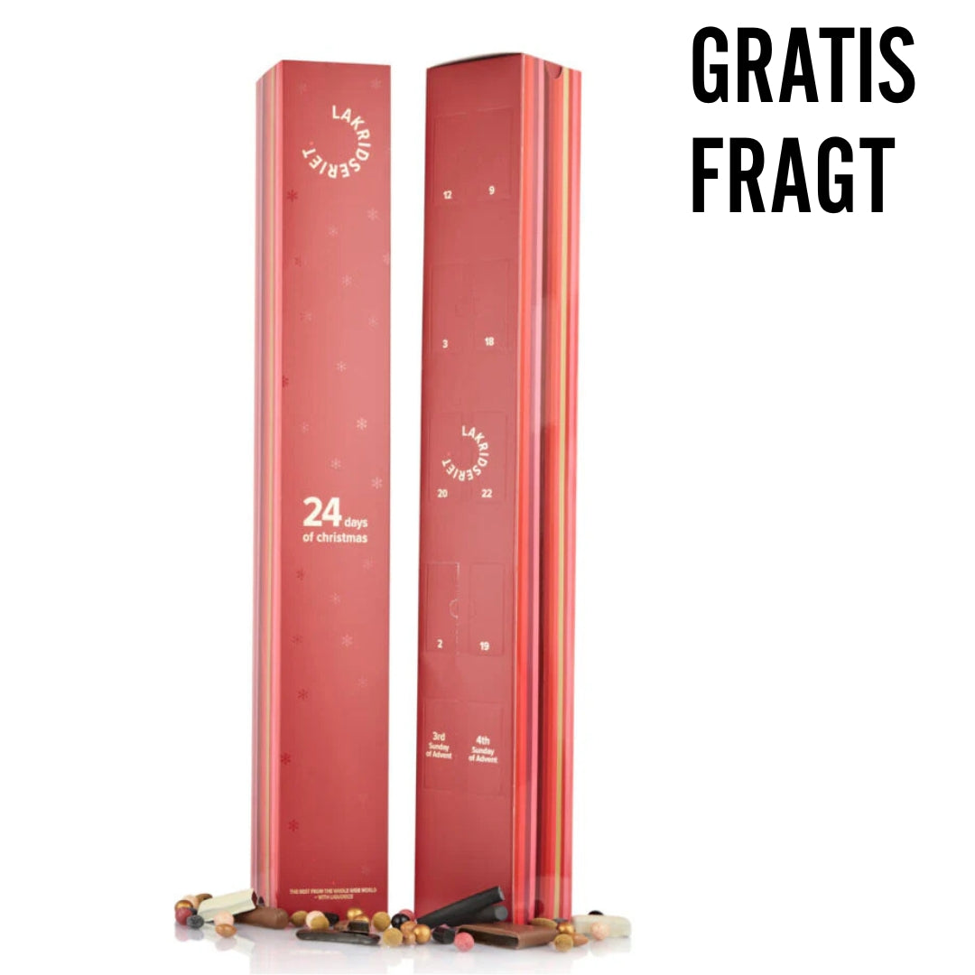 Årets ultimative lakrids-julekalender fra Lakridseriet – 1 meter – 860g - Gourmet-Butikken