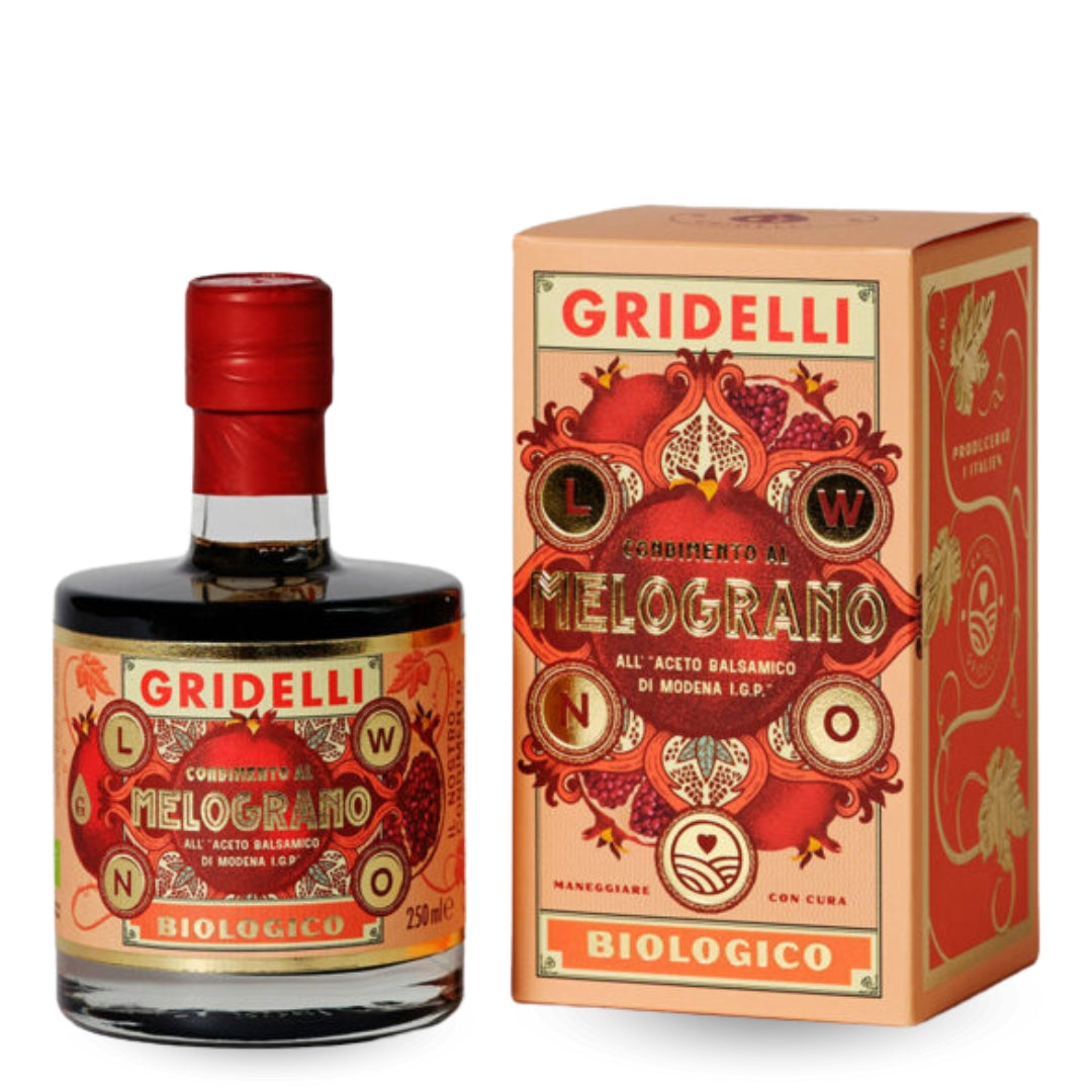 Aceto Balsamico Al Melograno, 250 ml | Gridelli - Gourmet-Butikken