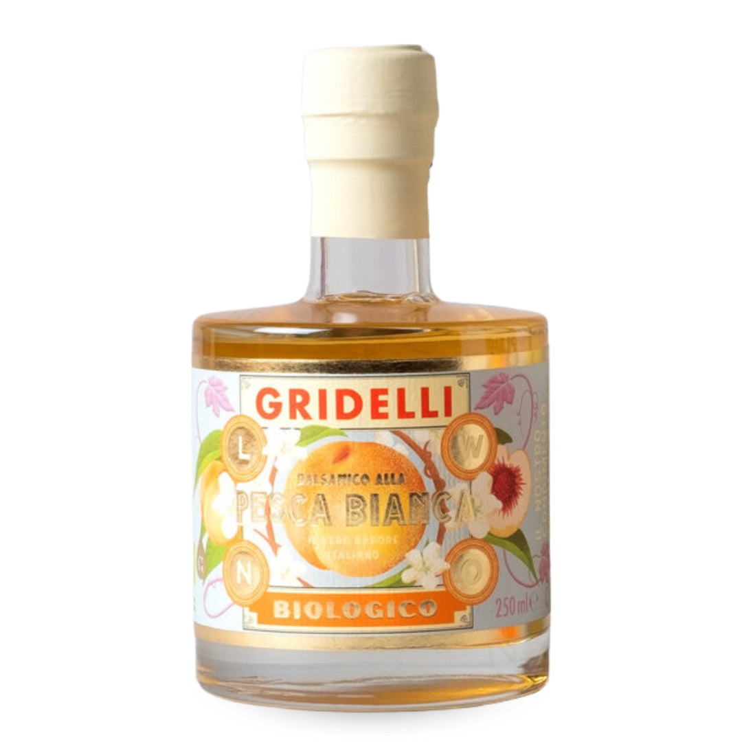 Aceto Balsamico Al Pesca Bianca, 250 ml | Gridelli - Gourmet-Butikken