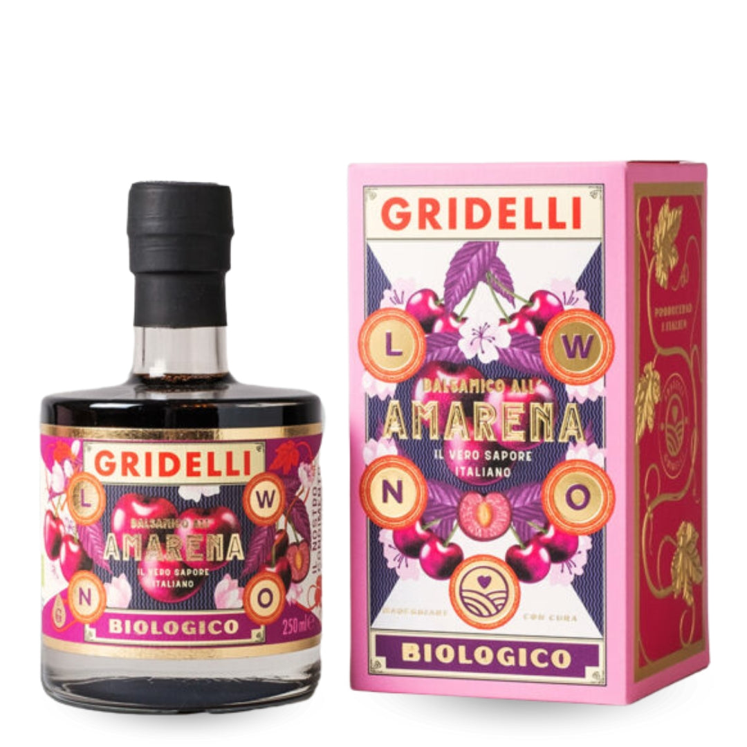 Aceto Balsamico Amarena, 250 ml | Gridelli - Gourmet-Butikken