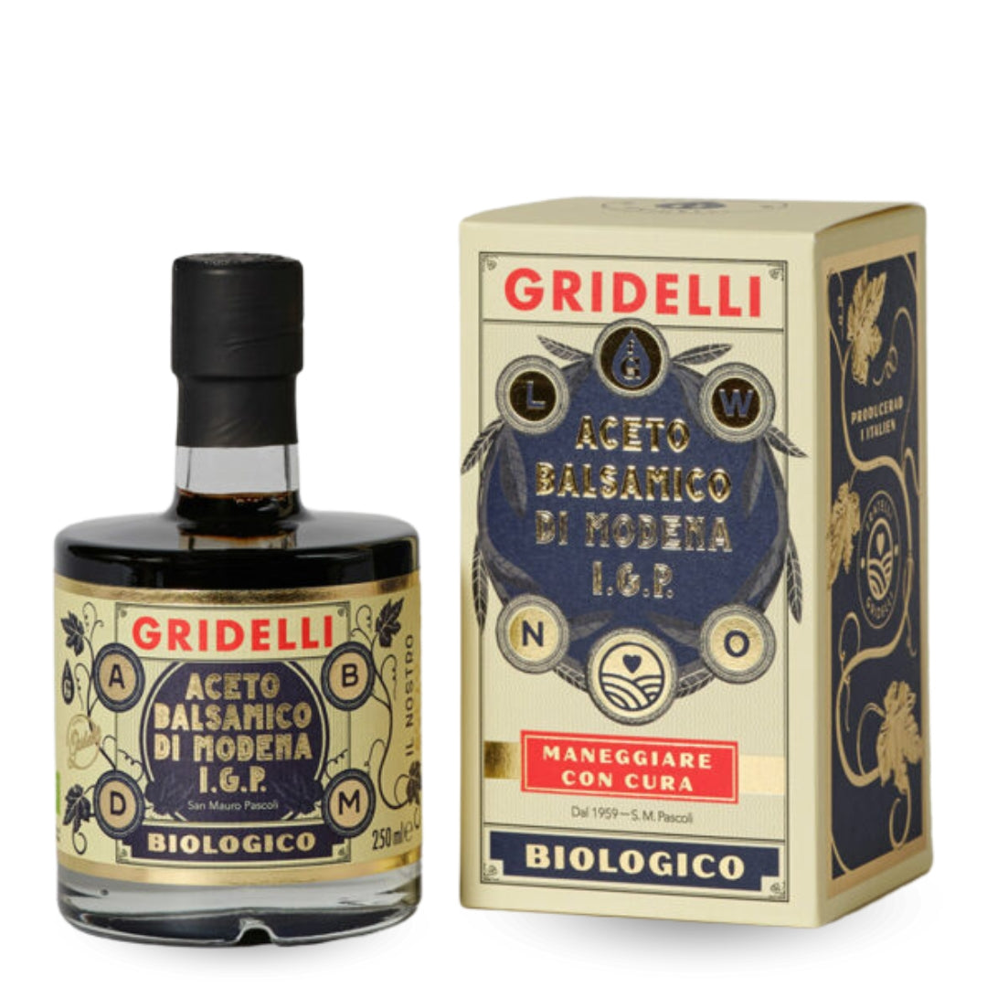 Aceto Balsamico Nero, 250 ml | Gridelli - Gourmet-Butikken