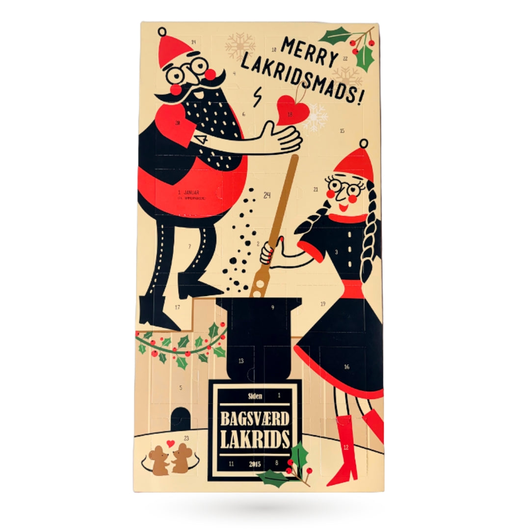 PRESALE Bagsværd Lakrids Julekalender 2026 (inkl. Gratis Mini Plade Lakrids)