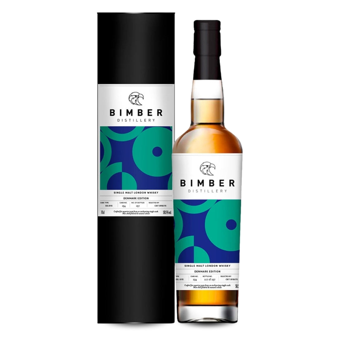 Bimber Denmark Edition Ex-Rye Oak Cask Single Malt London Whisky 70 cl 58,5%