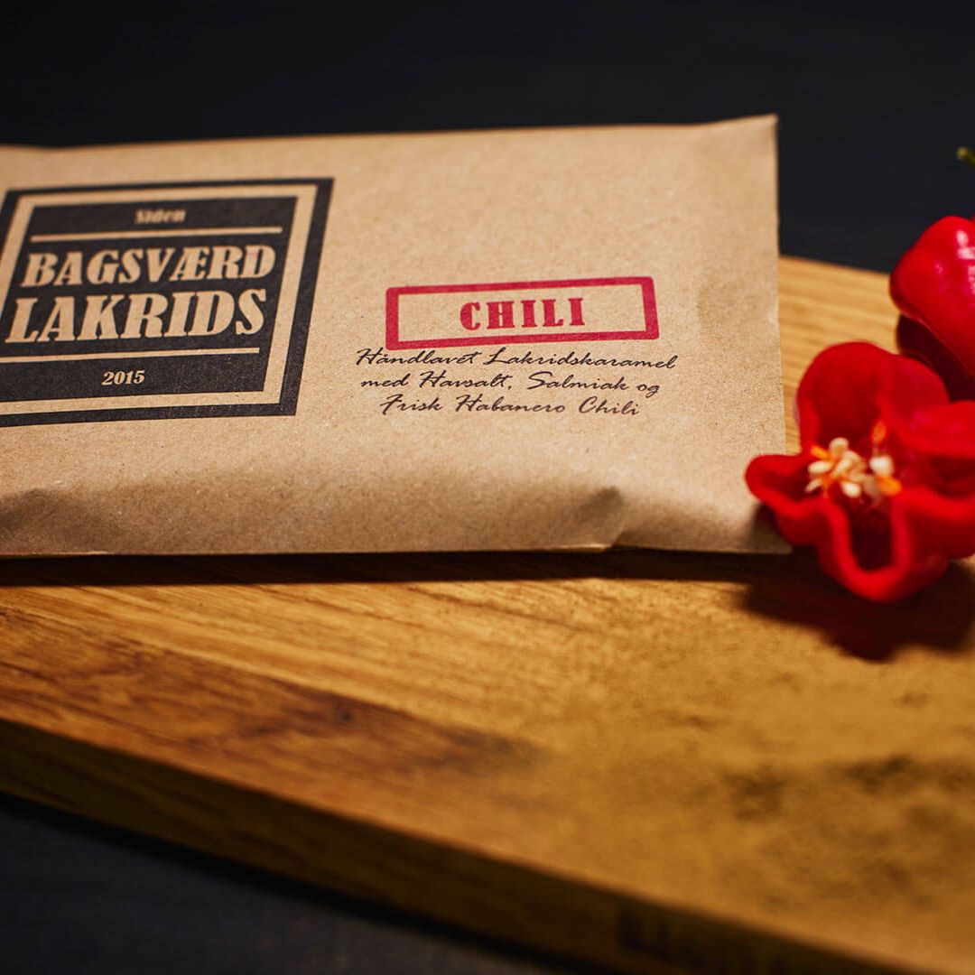 Stor plade Chili Lakrids - Bagsværd Lakrids - Gourmet-Butikken