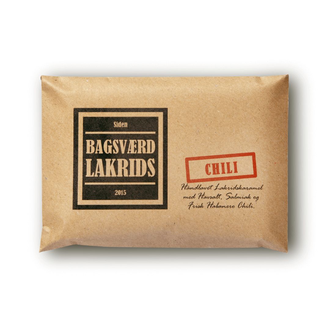 Stor plade Chili Lakrids - Bagsværd Lakrids - Gourmet-Butikken