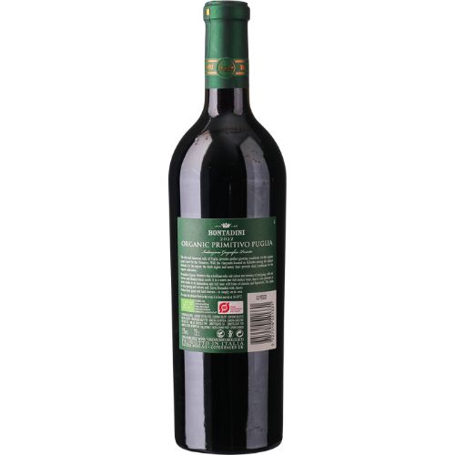 Bontadini IGP Puglia Primitivo Økologisk (2022) - Gourmet-Butikken