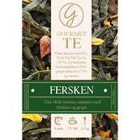 Fersken - Grøn / Hvid Gourmet Te - Gourmet-Butikken
