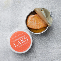 Grøndals Hvidløgskrydret Laks i Økologisk Olivenolie - Gourmet-Butikken