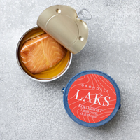 Grøndals Koldrøget Laks i Økologisk Olivenolie - Gourmet-Butikken