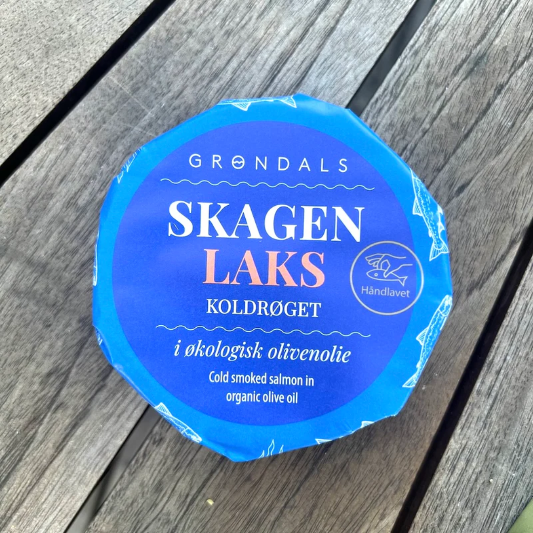 Grøndals Koldrøget Laks i Økologisk Olivenolie - Gourmet-Butikken