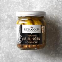 Grøndals Røgede Brislinger i Olivenolie - Gourmet-Butikken