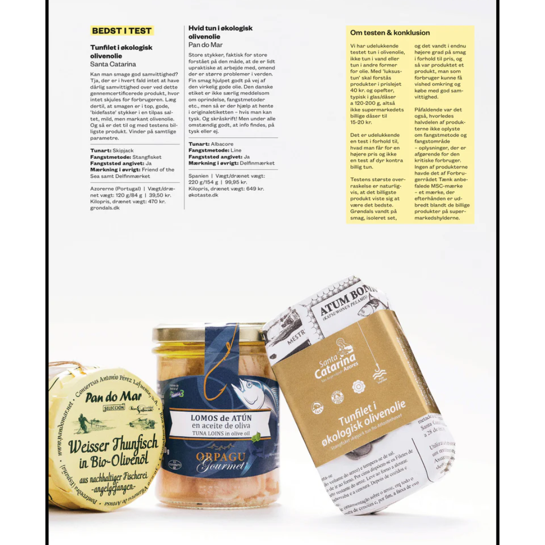 Grøndals Tunfilet i Økologisk Olivenolie - Gourmet-Butikken