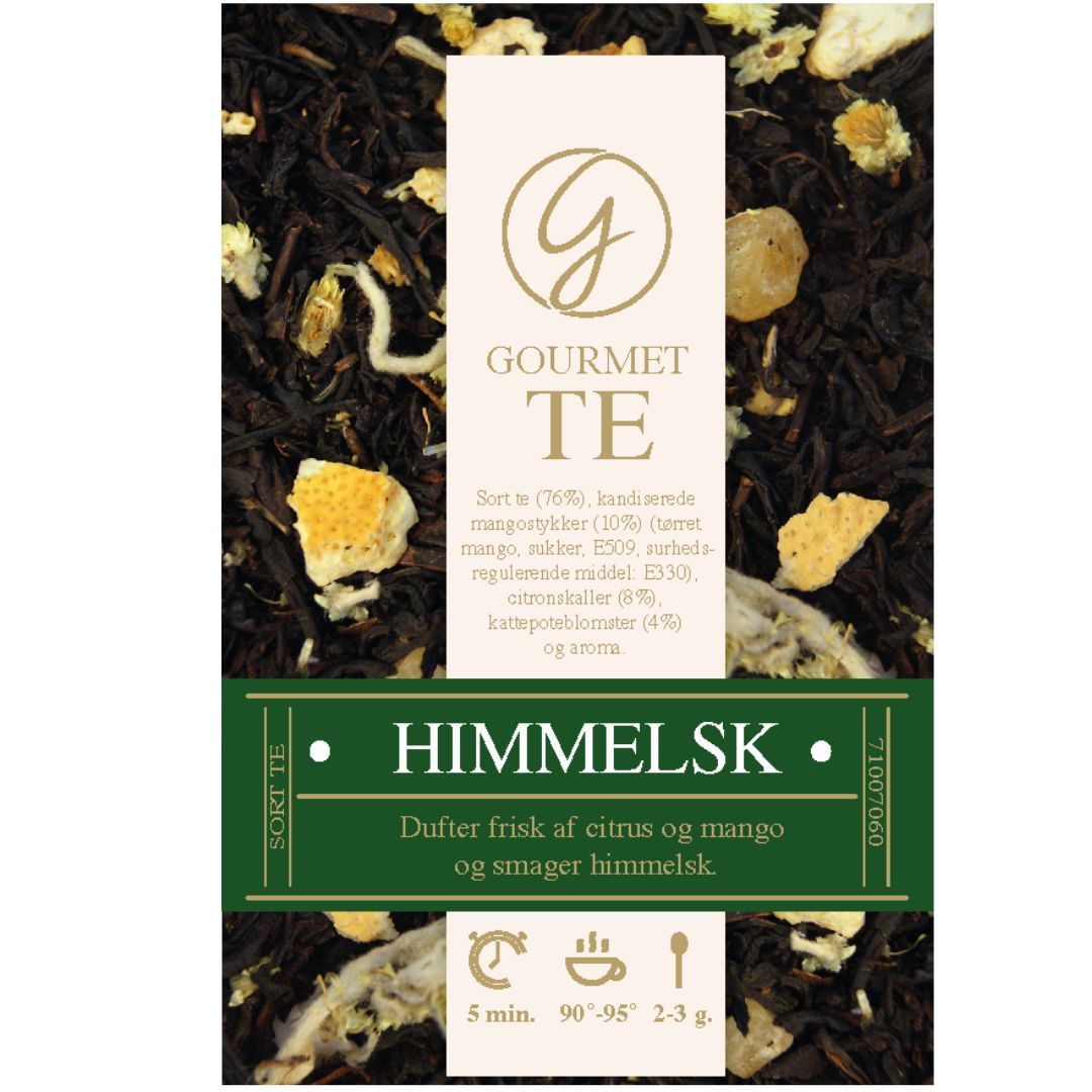 Himmelsk -  Sort Gourmet Te - Gourmet-Butikken