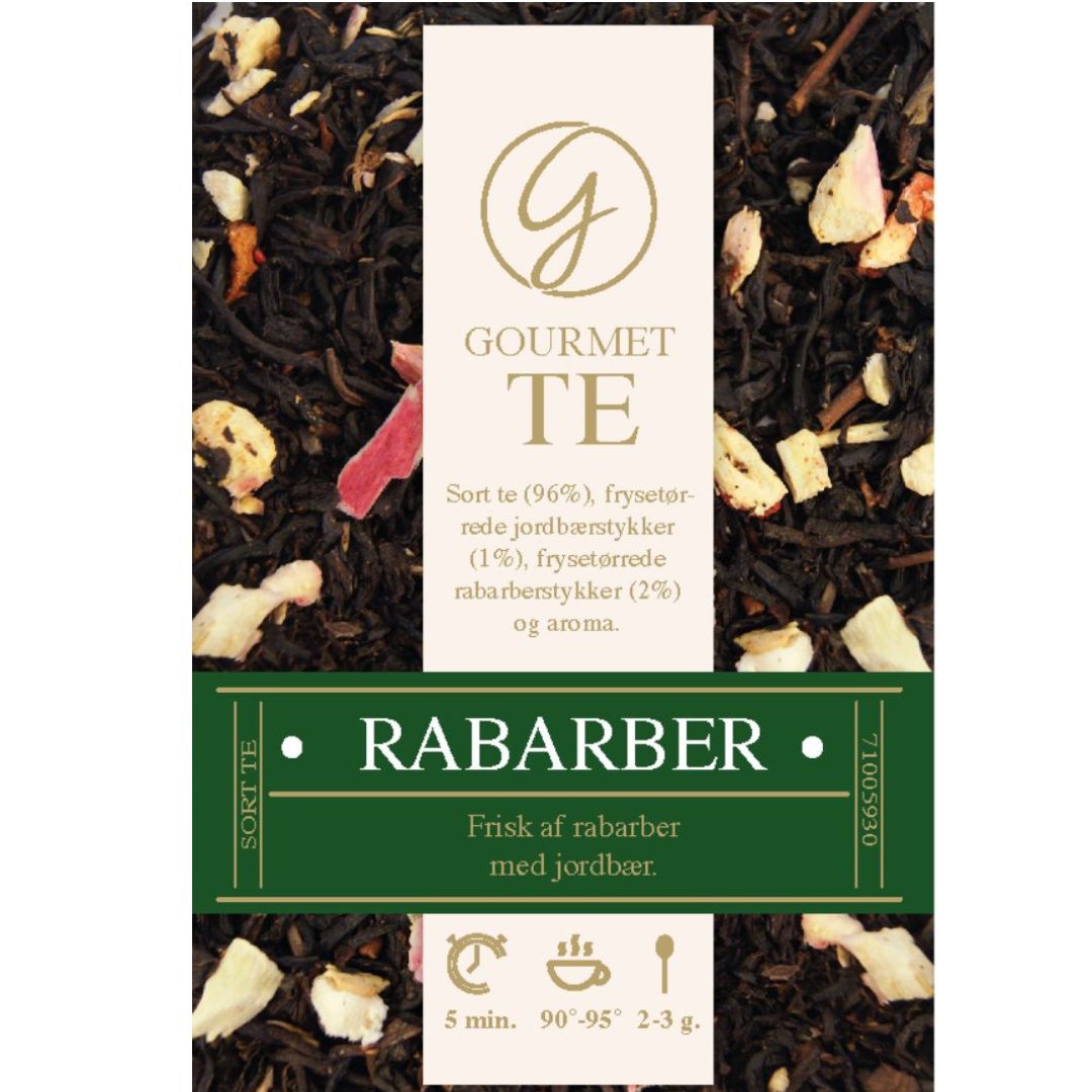 Rabarber - Sort Gourmet Te - Gourmet-Butikken