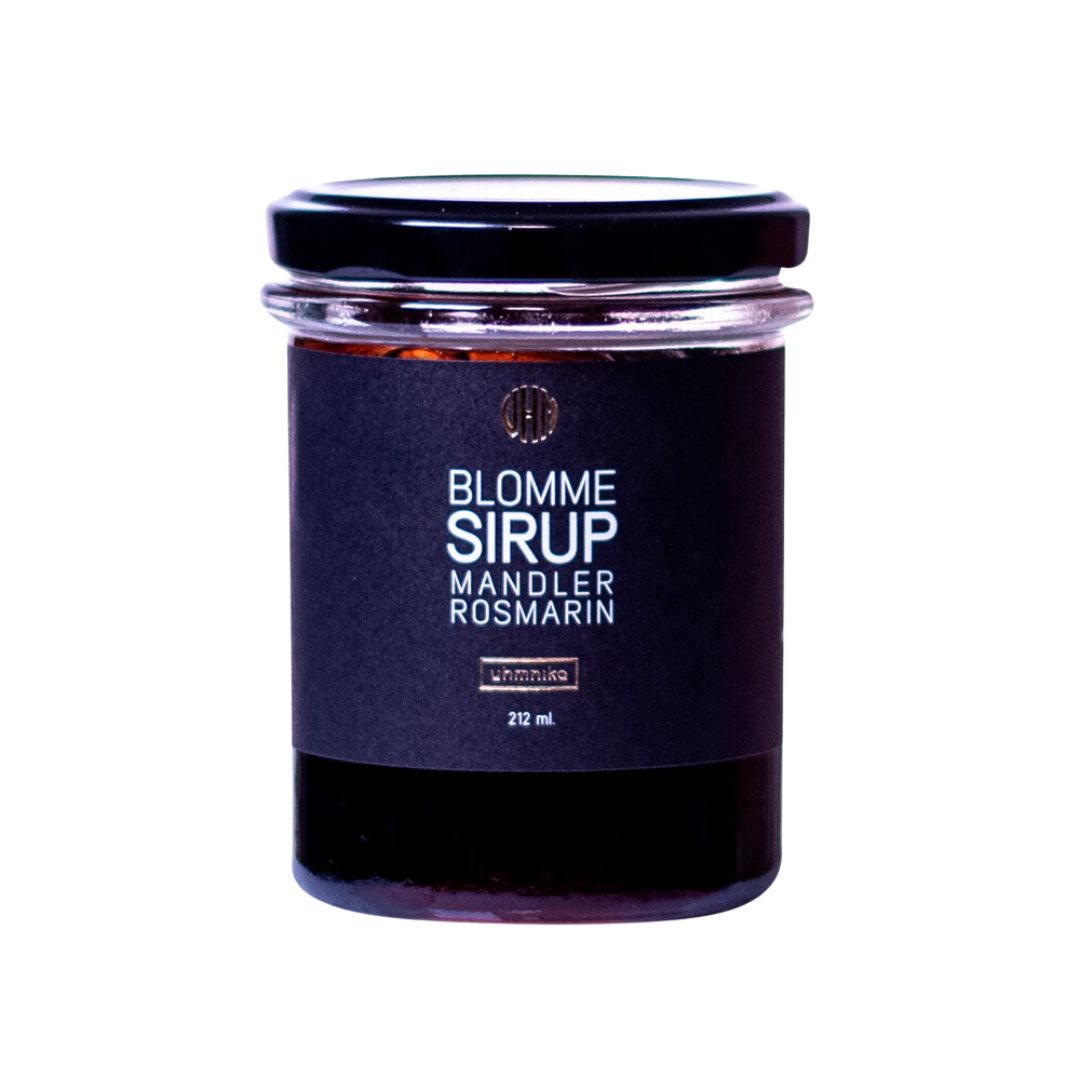 Blommesirup med mandler+rosmarin - Uhmnika - Gourmet-Butikken