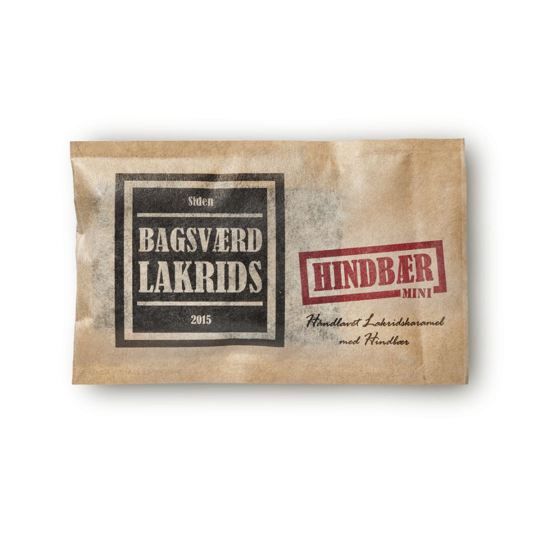 Mini plade Hindbær Lakrids - Bagsværd Lakrids - Gourmet-Butikken