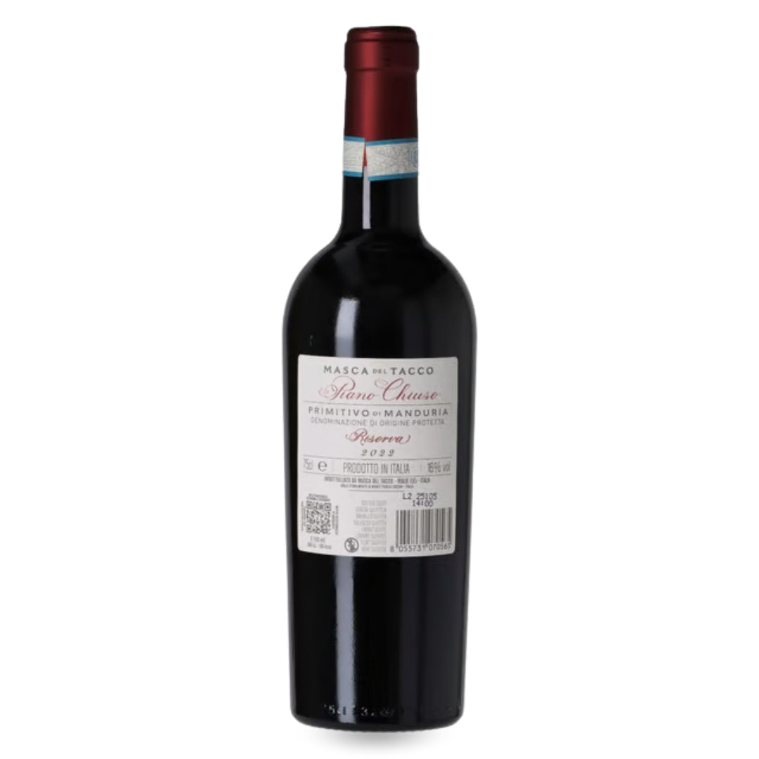Masca del Tacco Primitivo di Manduria Riserva Piano Chiuso 2022 - Gourmet-Butikken