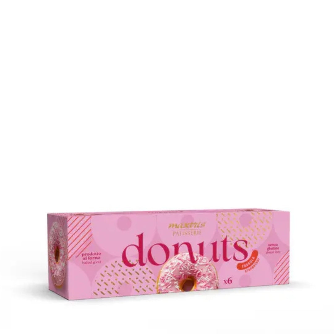 Maxtris Donuts m. Jordbær - 6 stk.