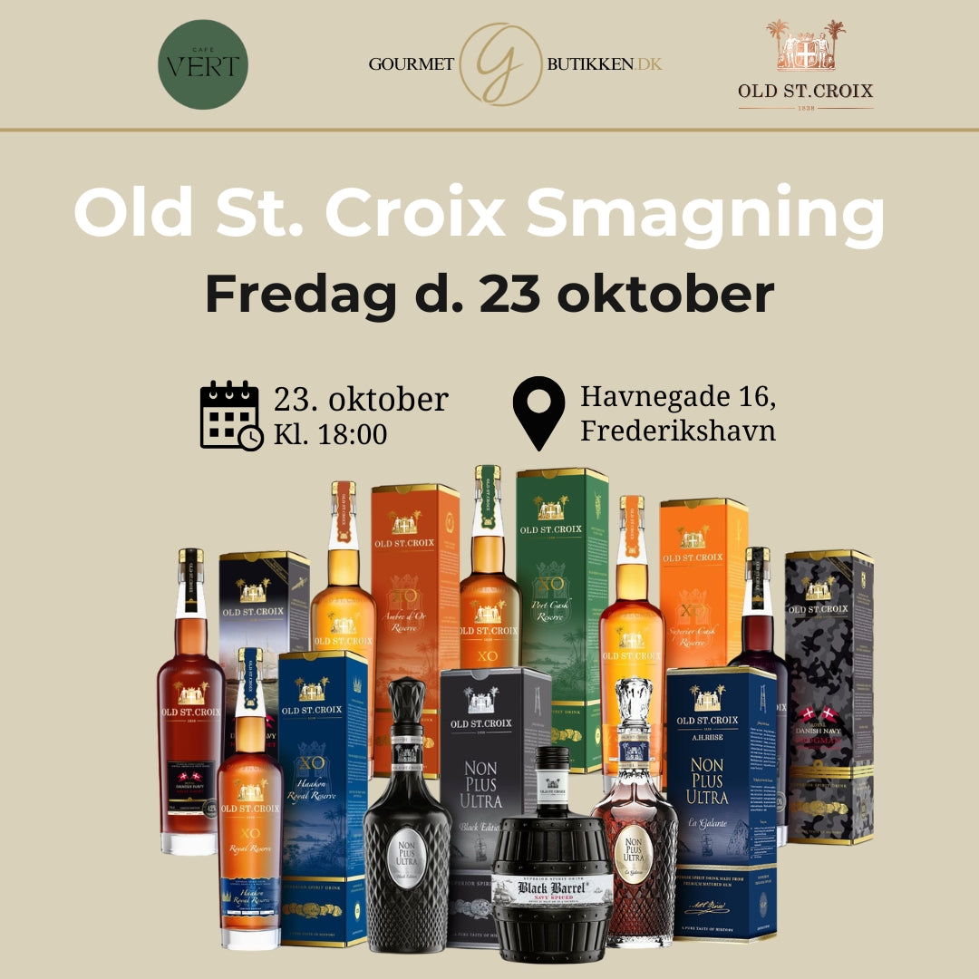 Old St. Croix Smagning d. 23 oktober - Gourmet-Butikken