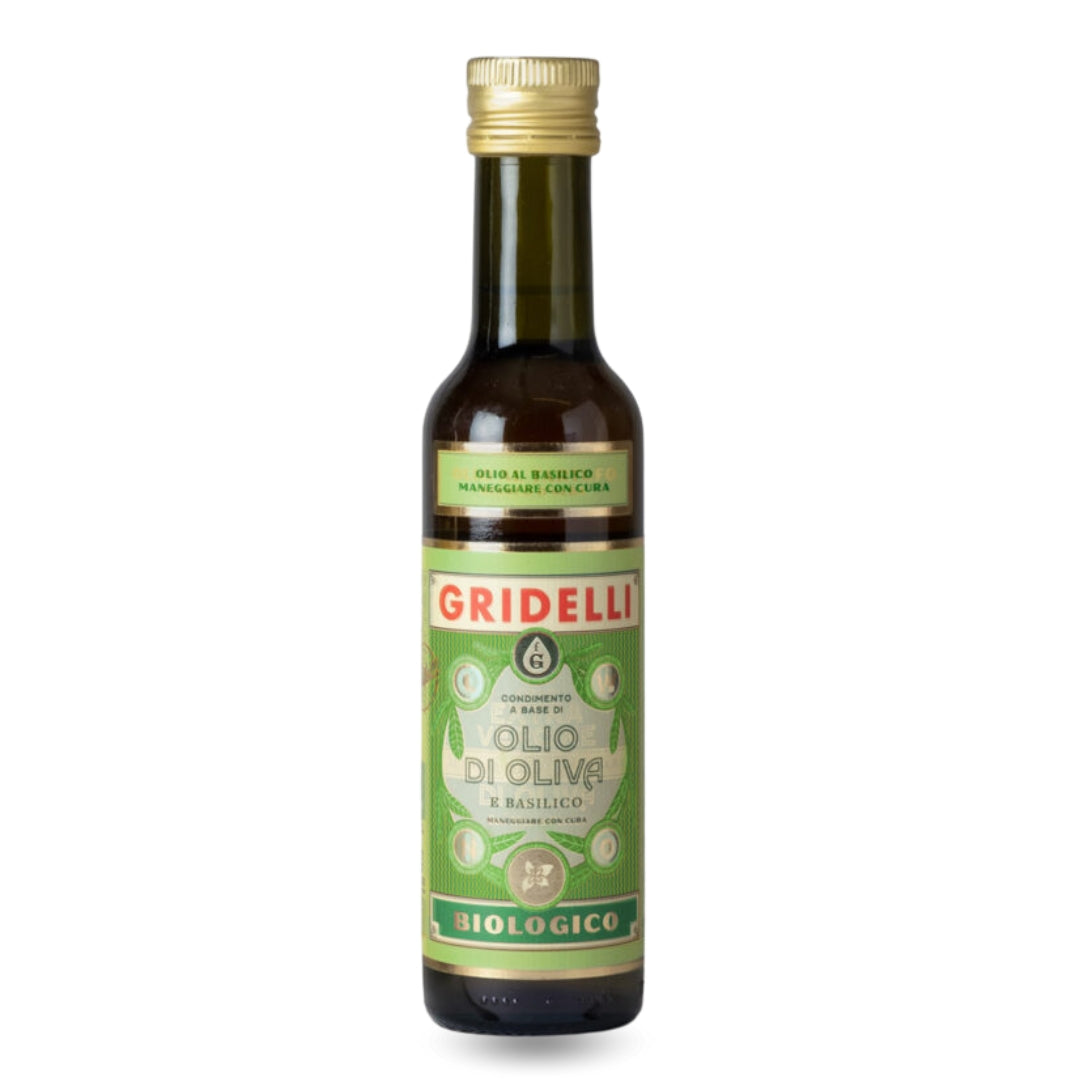 Olio Al Basilco, 250 ml | Gridelli - Gourmet-Butikken