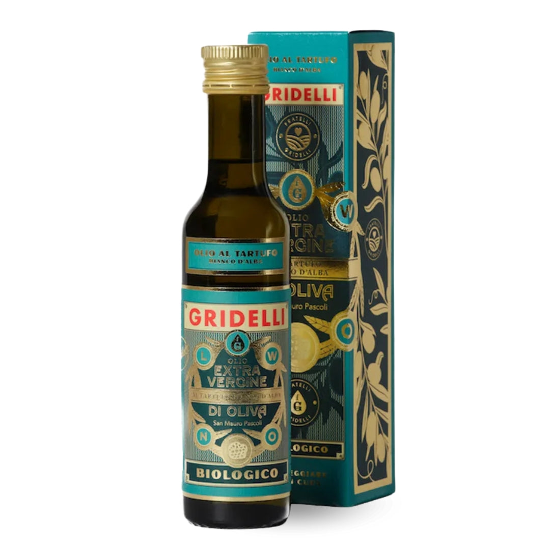 Olio Extra Vergine Al Tartufo Bianco D'alba, 250 ml  | Gridelli - Gourmet-Butikken