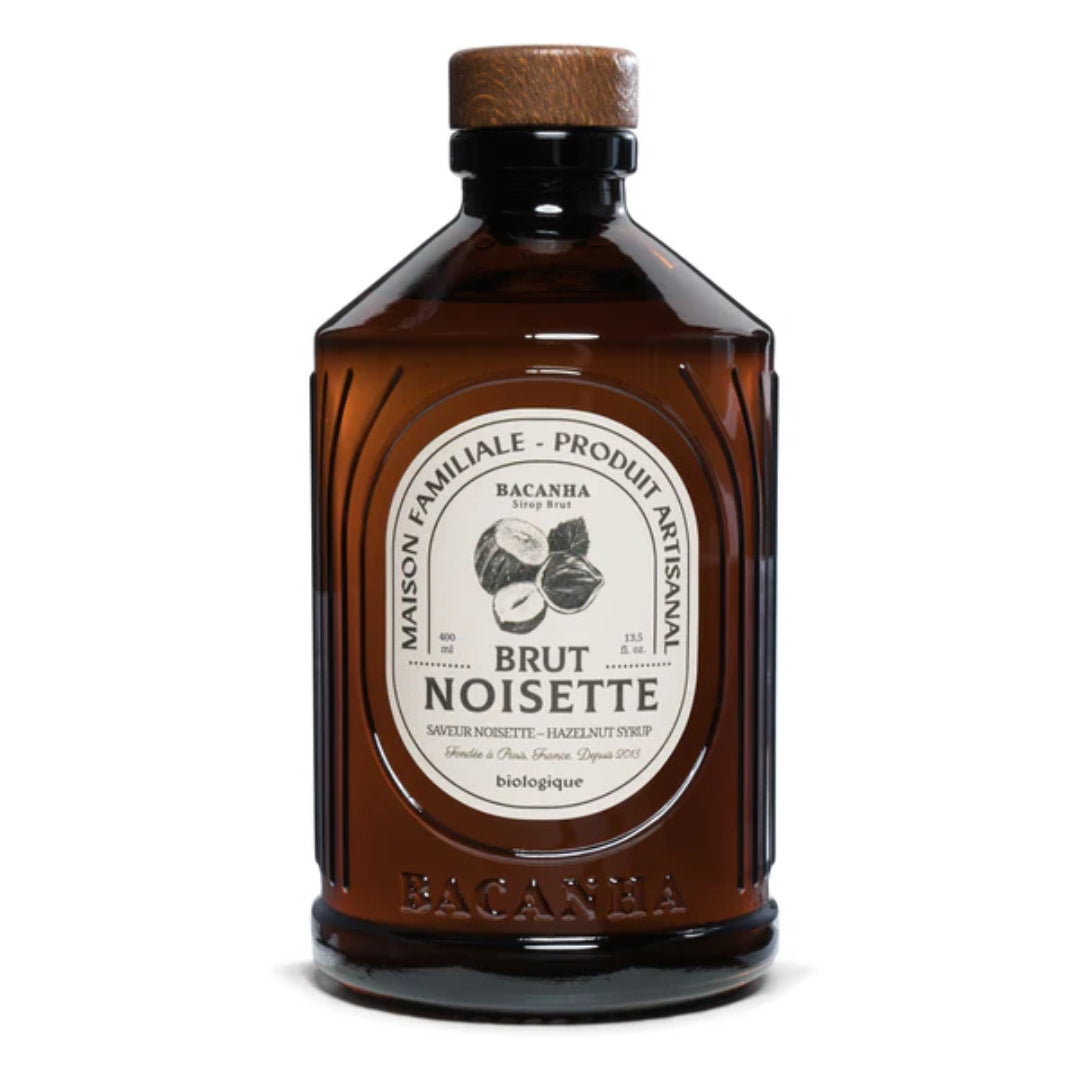 Organisk Hasselnødsirup - Bacanha, 400ml. - Gourmet-Butikken
