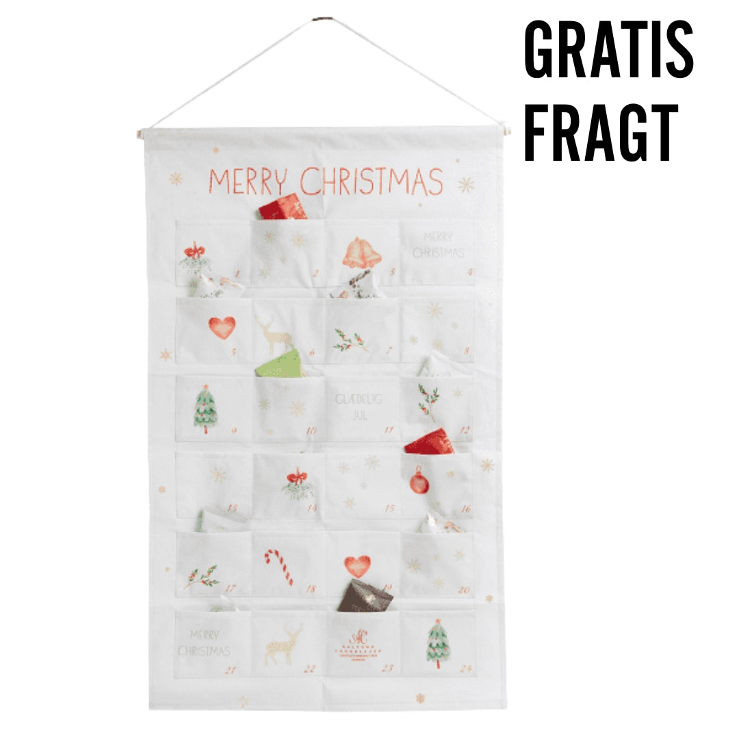 Stof julekalender for 2 | Aalborg Chokoladen - Gourmet-Butikken