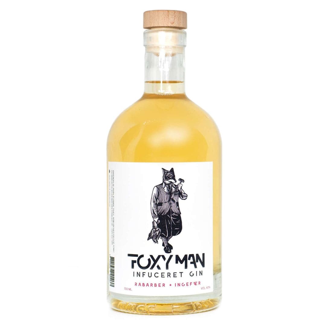 Rabarber + Ingefær Gin - Foxyman - Gourmet-Butikken