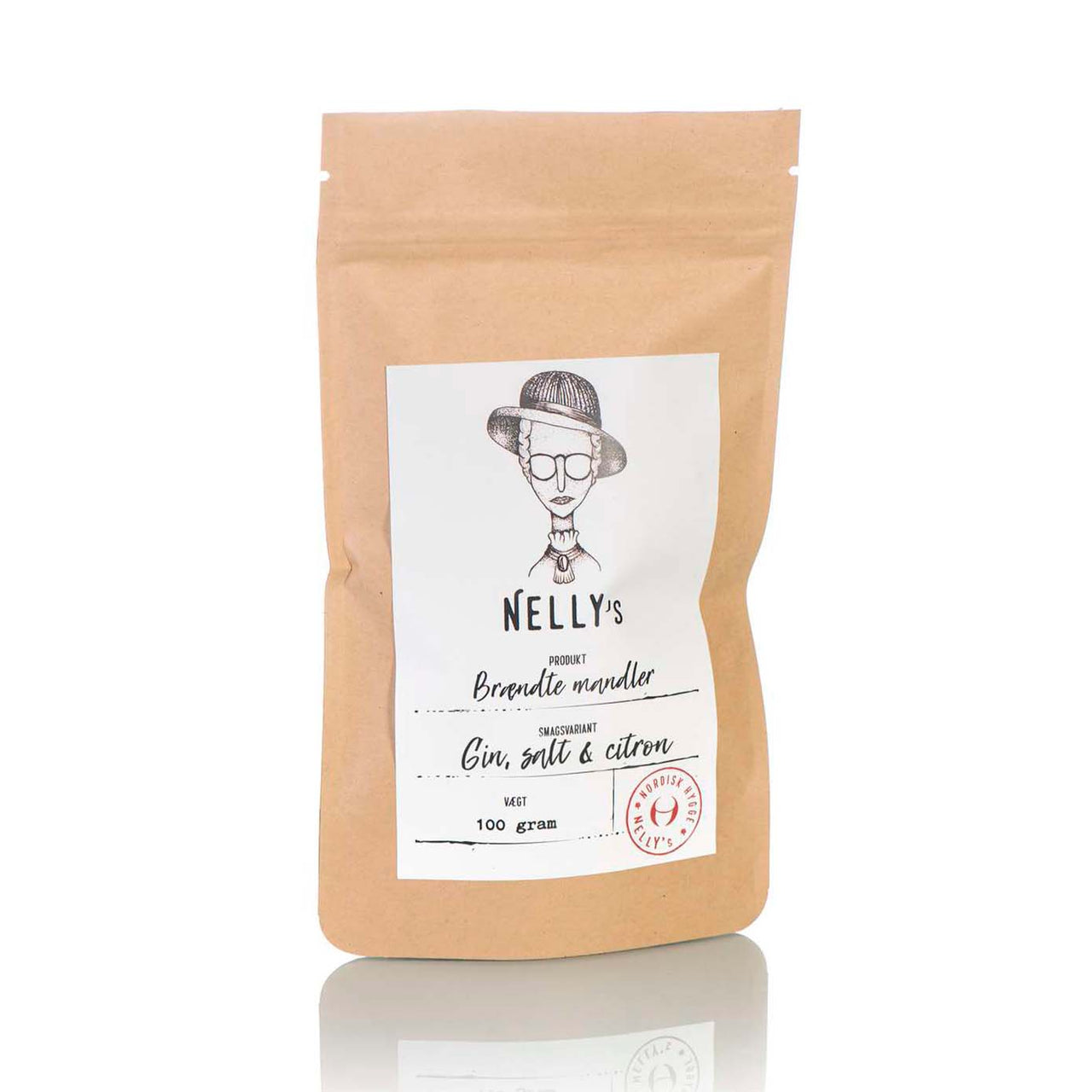 Nelly’s Brændte mandler med gin, salt & citron - Gourmet-Butikken