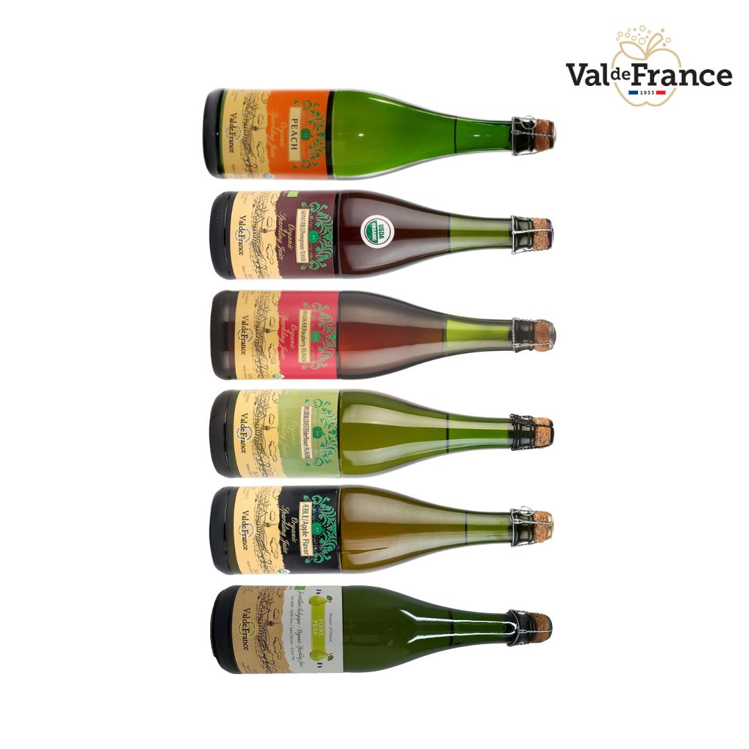 Smagekasse med Alkoholfri cider, Øko - Val De France - Gourmet-Butikken